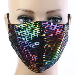Fashion Multicolor Sequin Reusable Face Mask